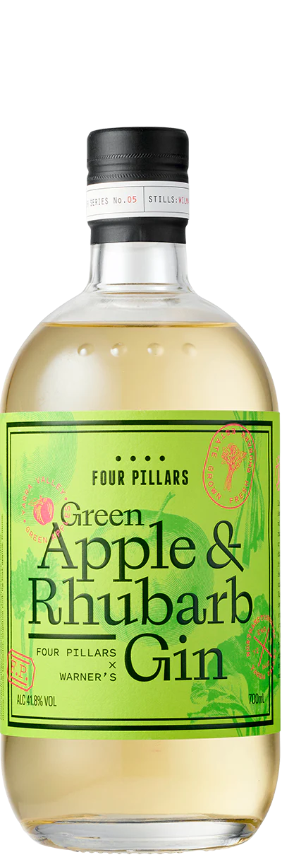 Four Pillars X Warner's Green Apple & Rhubarb Gin - Image 3