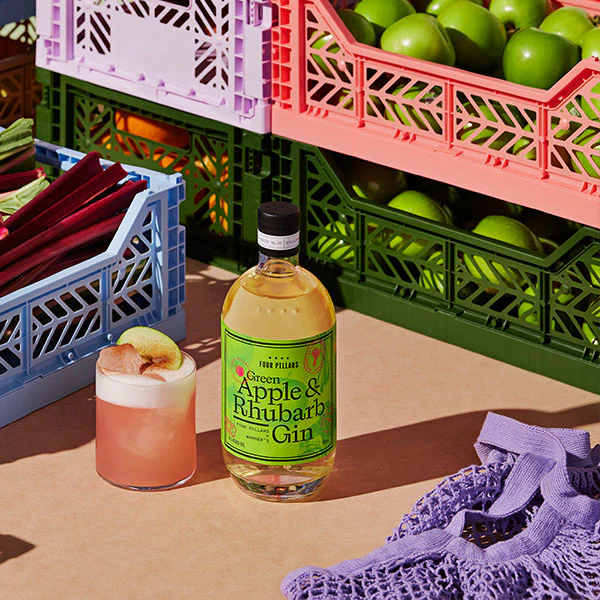 Four Pillars X Warner's Green Apple & Rhubarb Gin - Image 4