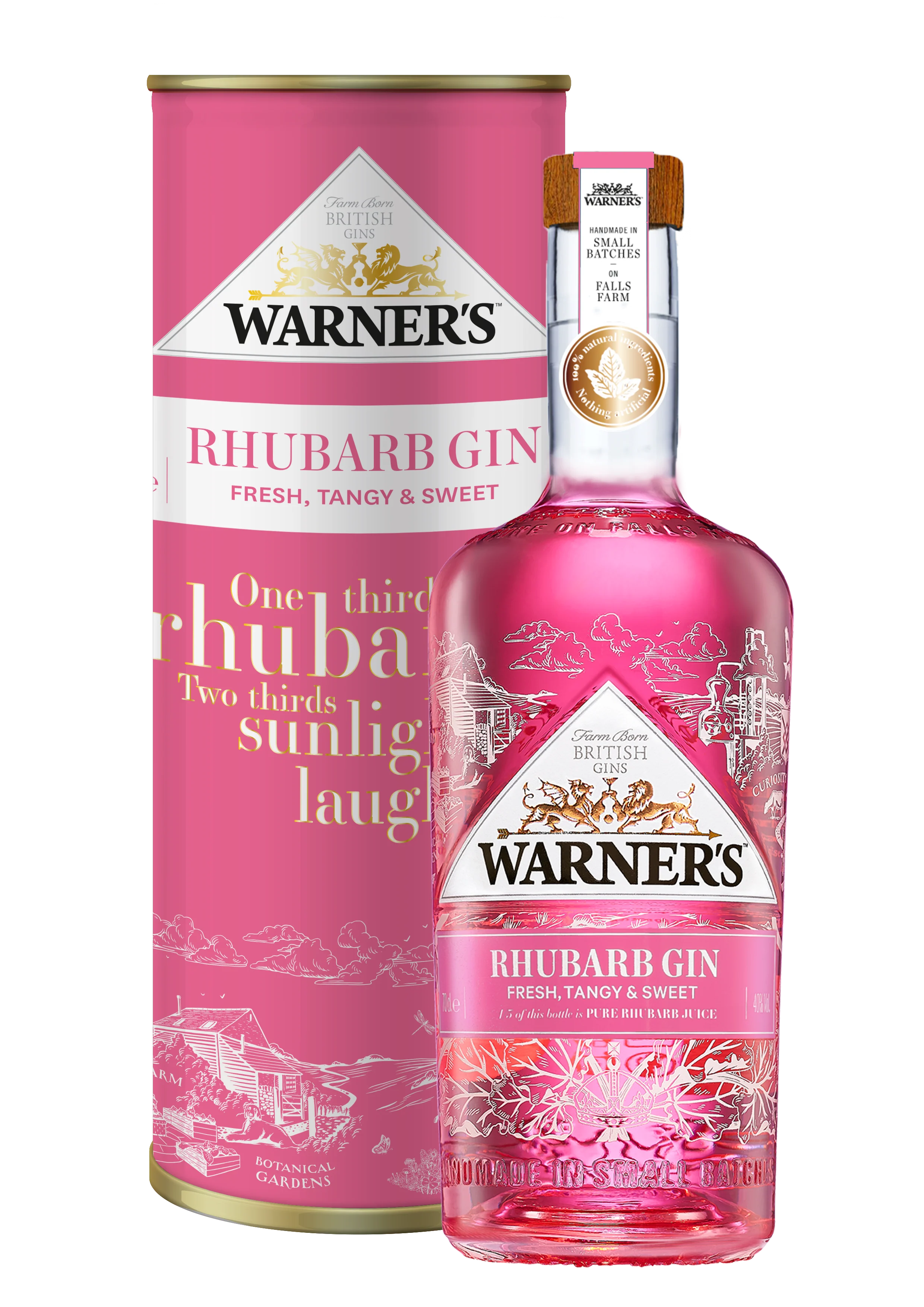 Warner's 70cl Gin with gift tube - Image 6